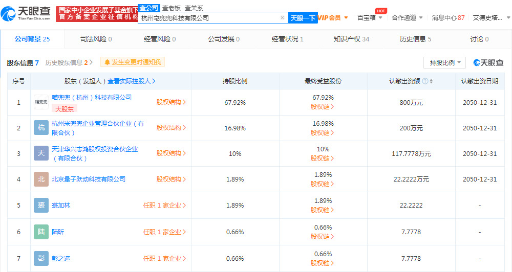 字節(jié)跳動(dòng)子公司入股杭州宅兜兜科技，家居智能或迎新局